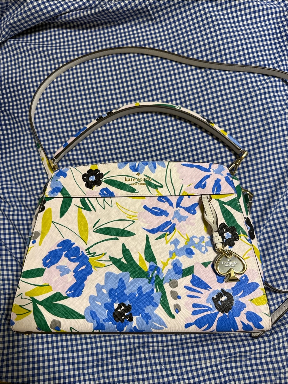 Kate Spade New York Madison Floral Medium Top Handle Convertible Satchel